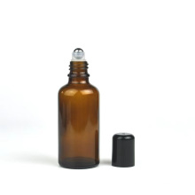 30Ml 50Ml 100Ml Empty Amber Blue Green Glass Bottle With Metal Steel Or Glass Roll On For Essential Oil Cosmetic Packaging